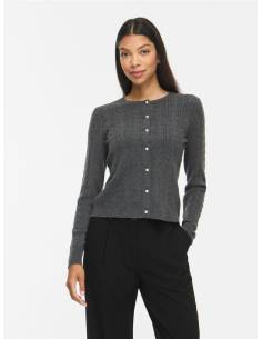 VIKERRY CABLE KNIT CARDIGAN