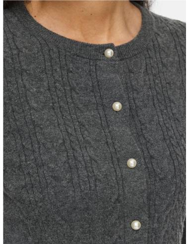 VIKERRY CABLE KNIT CARDIGAN