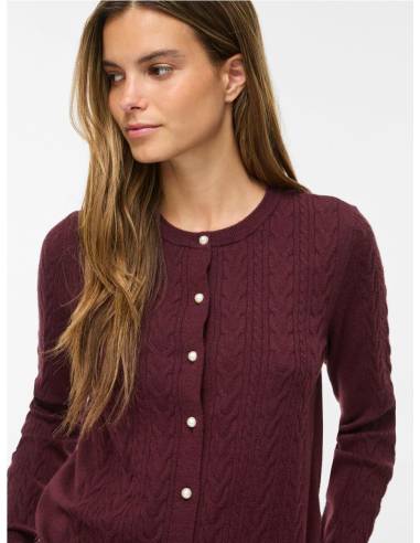 VIKERRY CABLE KNIT CARDIGAN