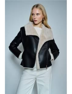 CHAQUETA EFECTO PIEL