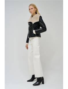 CHAQUETA EFECTO PIEL 2