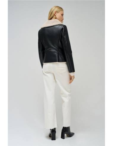 CHAQUETA EFECTO PIEL
