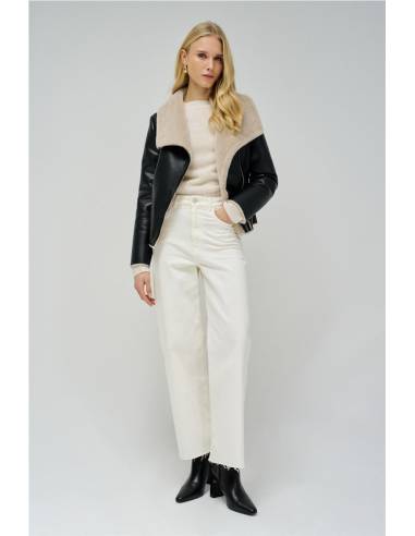 CHAQUETA EFECTO PIEL