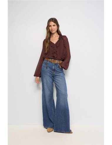 JEANS WIDE LEG ABERTURAS