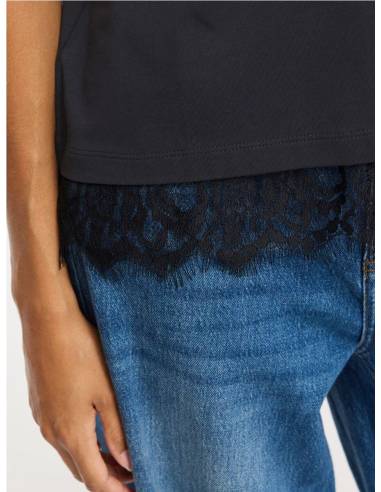 VINORA S/S LACE T-SHIRT