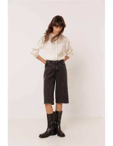 CAMISA COMBINADA CON PUNTILLA