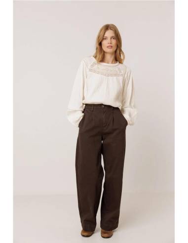 BLUSA COMBI BORDADO CONTRASTE