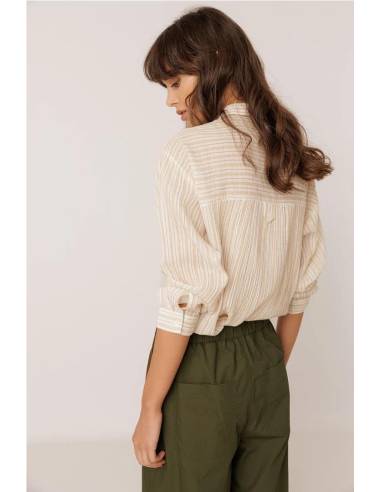 CAMISA RAYAS DOBLE GASA