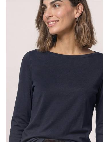 camiseta m/l escote barco