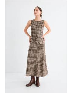 FALDA MIDI BOLSILLOS