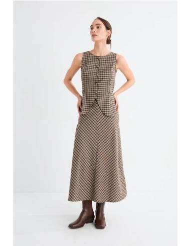 FALDA MIDI BOLSILLOS