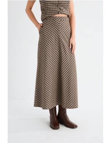 FALDA MIDI BOLSILLOS