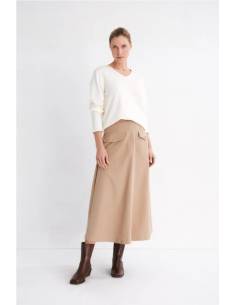 FALDA MIDI C/ CINTURON