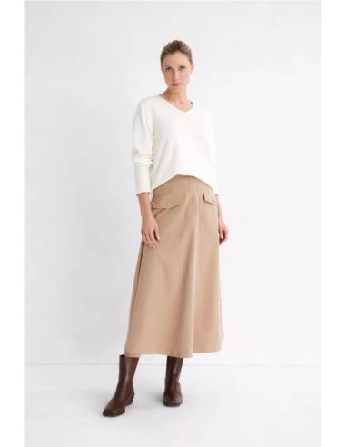 FALDA MIDI C/ CINTURON