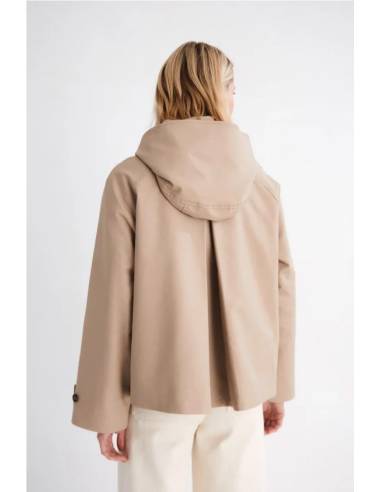 GABARDINA CORTA CAPUCHA