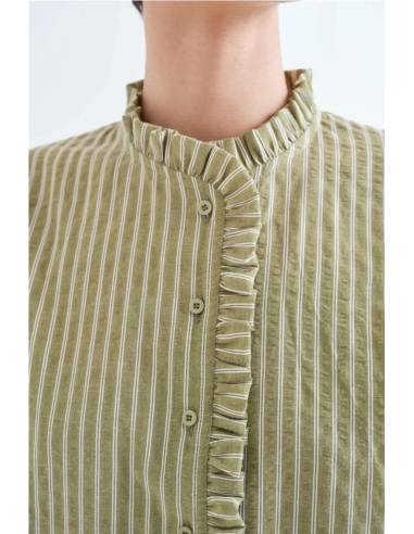 CAMISA RAYAS VOLANTE