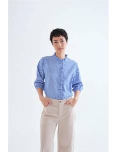 CAMISA RAYAS VOLANTE