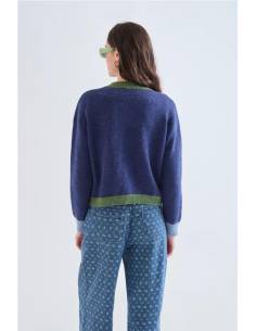 CHAQUETA PUNTO BICOLOR 2