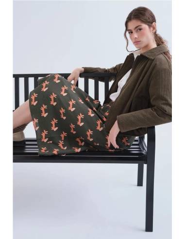 FALDA MIDI PERROS
