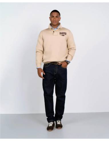 SUDADERA HALF BOTTONED