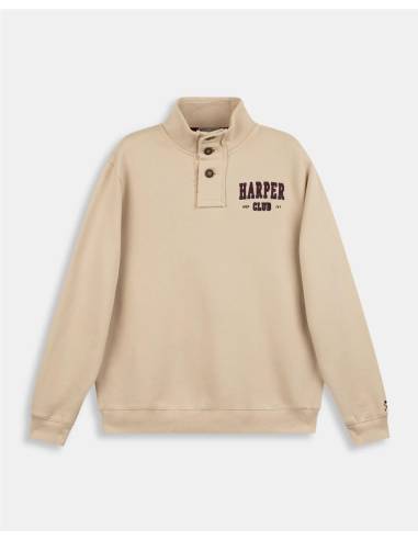 SUDADERA HALF BOTTONED