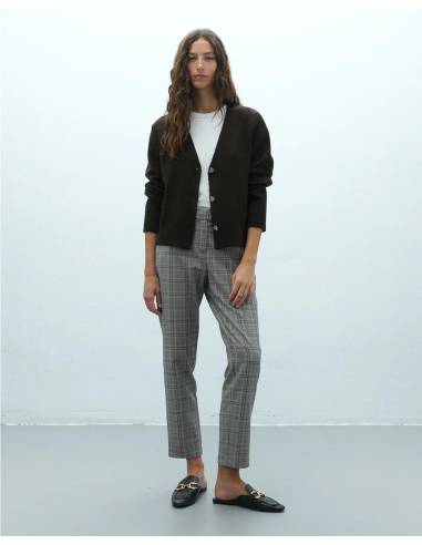 PANTALON SLIM CUADROS