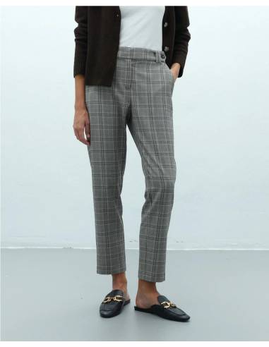 PANTALON SLIM CUADROS