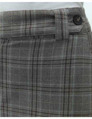 PANTALON SLIM CUADROS