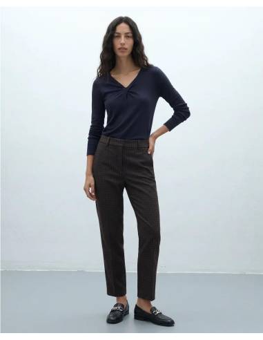 PANTALON BARREL CUADRITOS