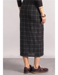 falda midi cuadros 2