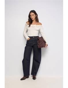 TOP M/L APLIQUES FLORALES 2