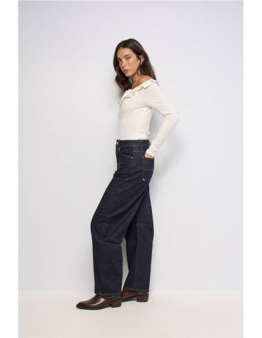 TOP M/L APLIQUES FLORALES