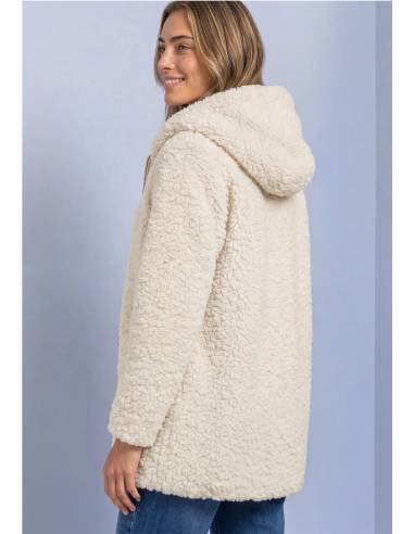 ABRIGO TEDDY CON CAPUCHA