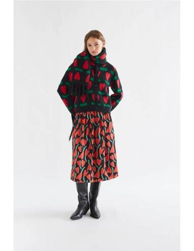 FALDA MIDI CORAZONES