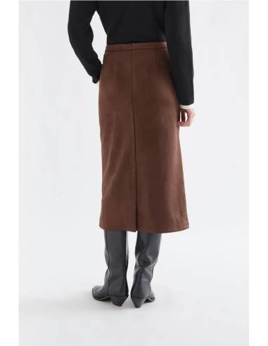 FALDA MIDI ANTE RECTA
