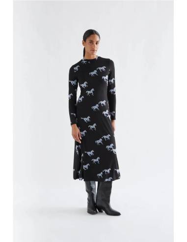 vestido midi caballos