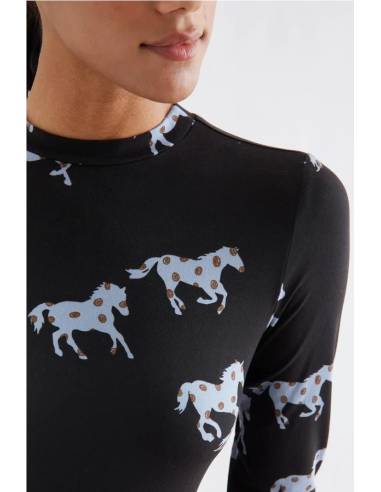 vestido midi caballos