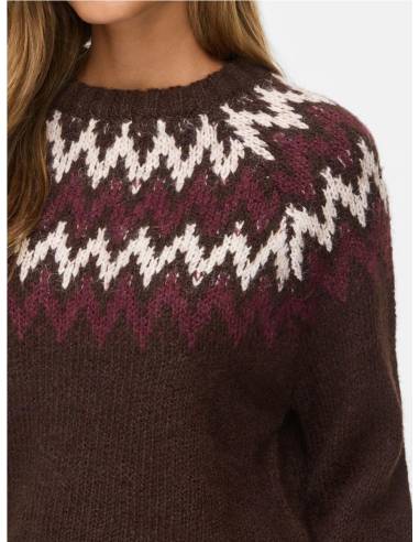 VITONI O-NECK JACQUARD