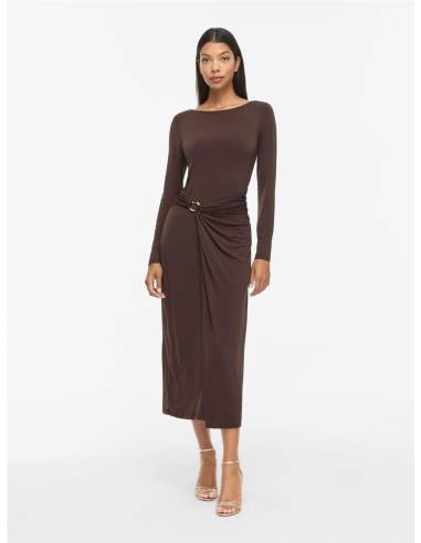 VIJUSTINE BOATNECK MIDI DRESS