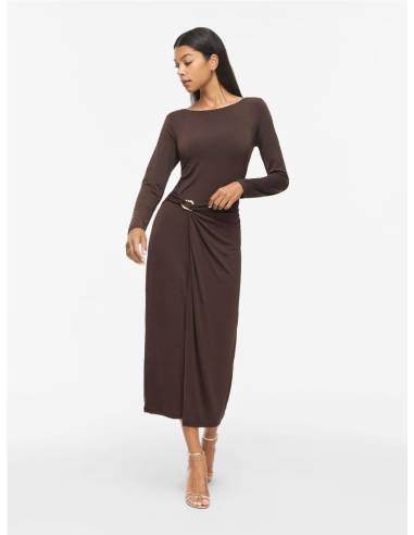 VIJUSTINE BOATNECK MIDI DRESS