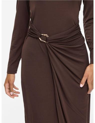 VIJUSTINE BOATNECK MIDI DRESS